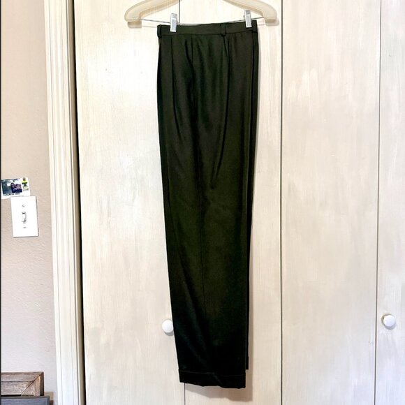 Ralph Lauren Wool Slacks Pants Dark Green - Picture 1 of 8